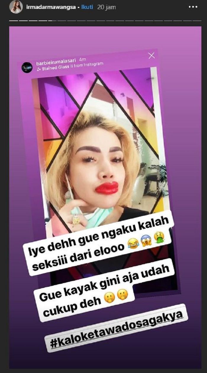 Irma Darmawangsa beri komentar soal potret terbaru Barbie Kumalasari