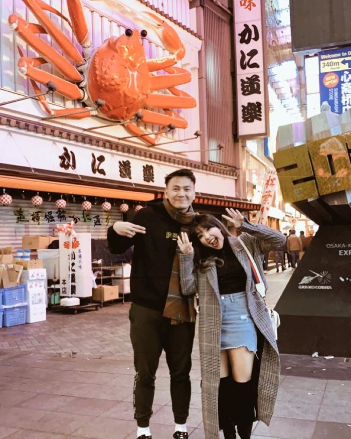 Kemesraan Gisella Anastasia dan Wijin di Jepang