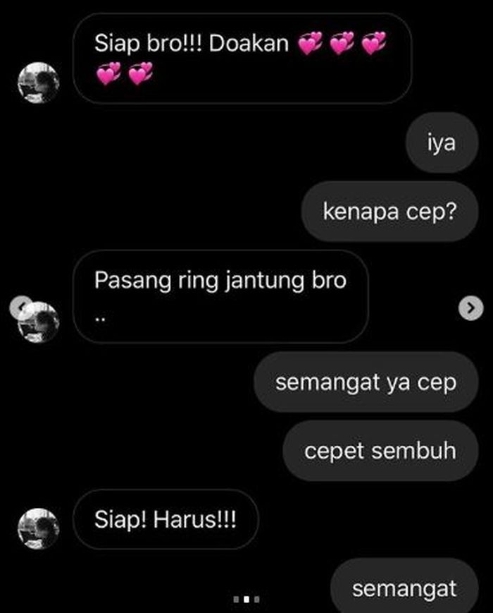 Cecep Reza memberi kabar tentang dirinya yang harus menjalani operasi pemasangan ring