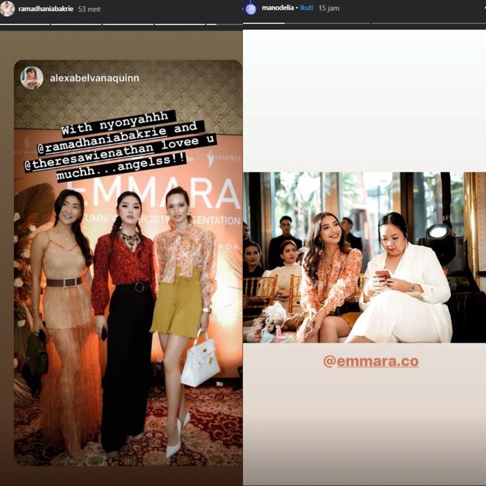 Nia Ramadhani dan Manohara hadiri acara yang sama