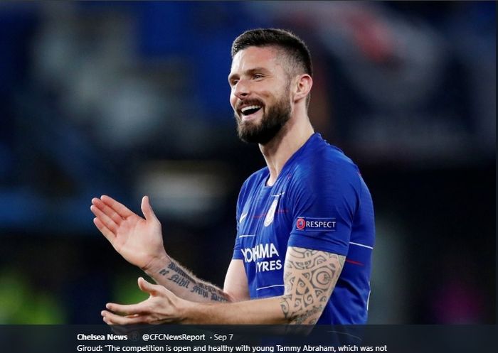 Penyerang senior Chelsea yang tengah dibidik Inter Milan, Olivier Giroud.