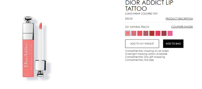 Lipstik favorit Nagita Slavina: Dior Addict Lip Tatto
