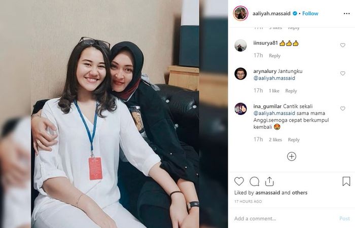 Komentar netizen yang memuji kecantikan <a href='https://style.tribunnews.com/tag/aaliyah-massaid' title='Aaliyah Massaid'>Aaliyah Massaid</a> dan <a href='https://style.tribunnews.com/tag/angelina-sondakh' title='Angelina Sondakh'>Angelina Sondakh</a>