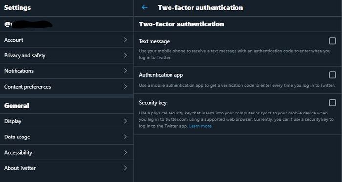 Two Factor Authentication Di Twitter Kini Tidak Butuh Nomor Hape Lagi Semua Halaman Nextren Grid Id