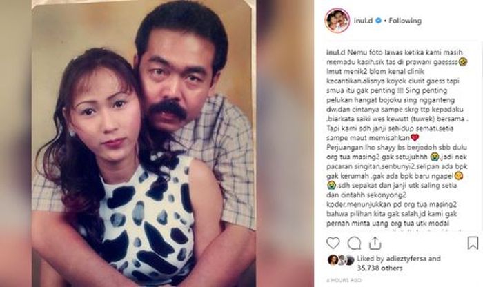 Inul Daratista menceritakan tentang kisah cintanya dengan Adam Suseno