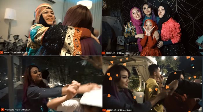 Aurel di pesta ulang tahun Atta Halilintar