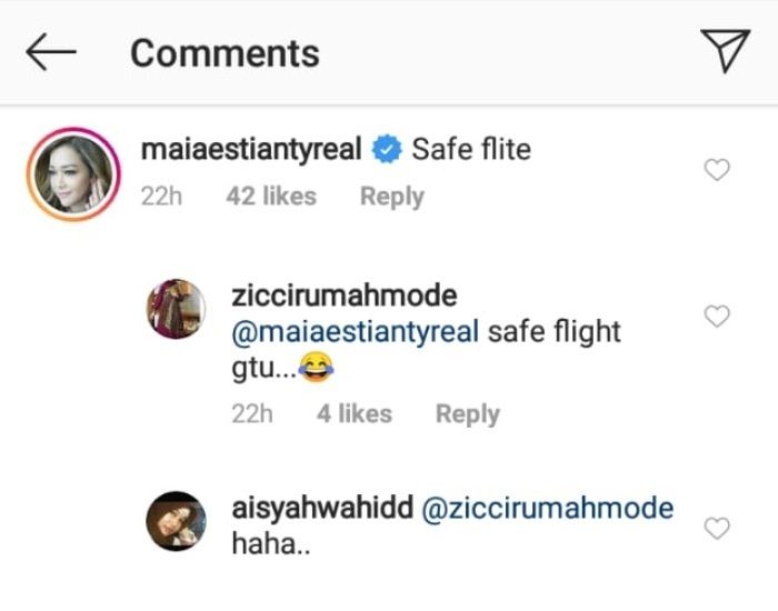 Komentar Maia Estianty untuk Krisdayanti dalam bahasa Inggris yang dapat teguran dari netizen