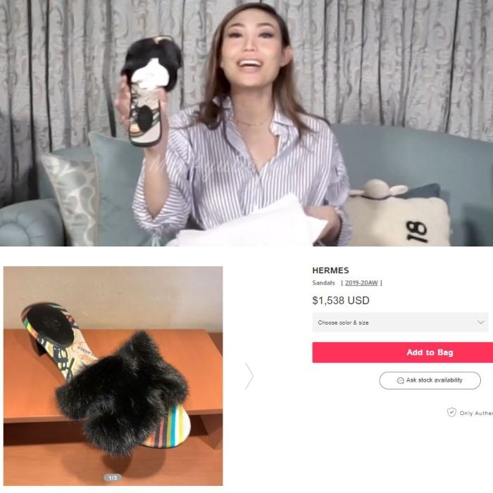 Hadiah sandal Hermes dari <a href='https://style.tribunnews.com/tag/raffi-ahmad' title='Raffi Ahmad'>Raffi Ahmad</a> dan <a href='https://style.tribunnews.com/tag/nagita-slavina' title='Nagita Slavina'>Nagita Slavina</a> untuk <a href='https://style.tribunnews.com/tag/ayu-dewi' title='Ayu Dewi'>Ayu Dewi</a>