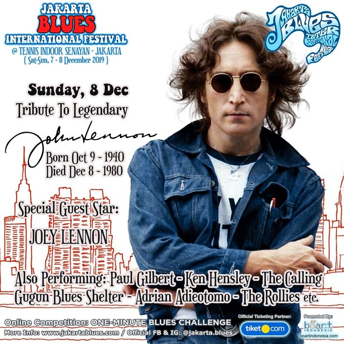 Joey Lennon akan meriahkan JBIF 2019.
Instagram/jakarta.blues