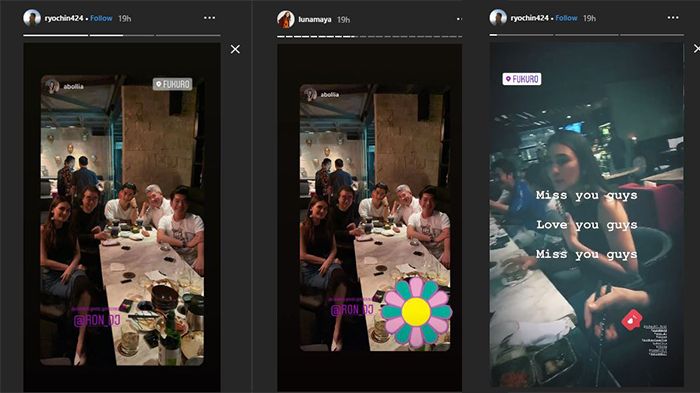 Unggahan Ryochin dan Luna Maya
