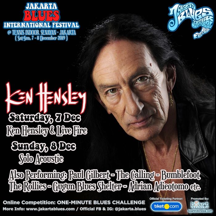 Ken Hensley sambangi JBIF 2019.
Instagram/jakarta.blues