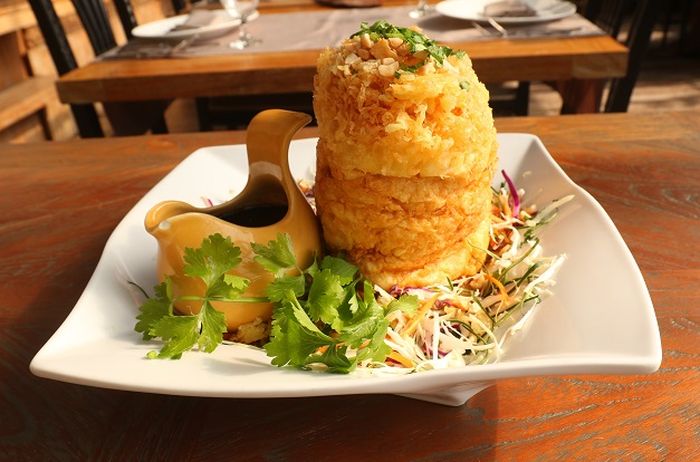Bunga Rampai's Tahu Telor is more like a snack than a main course