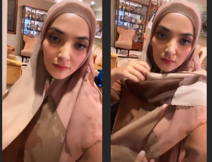 Penampilan terbaru Ashanty yang berbeda kenakan hijab syar'i setelah pulang dari rumah sakit