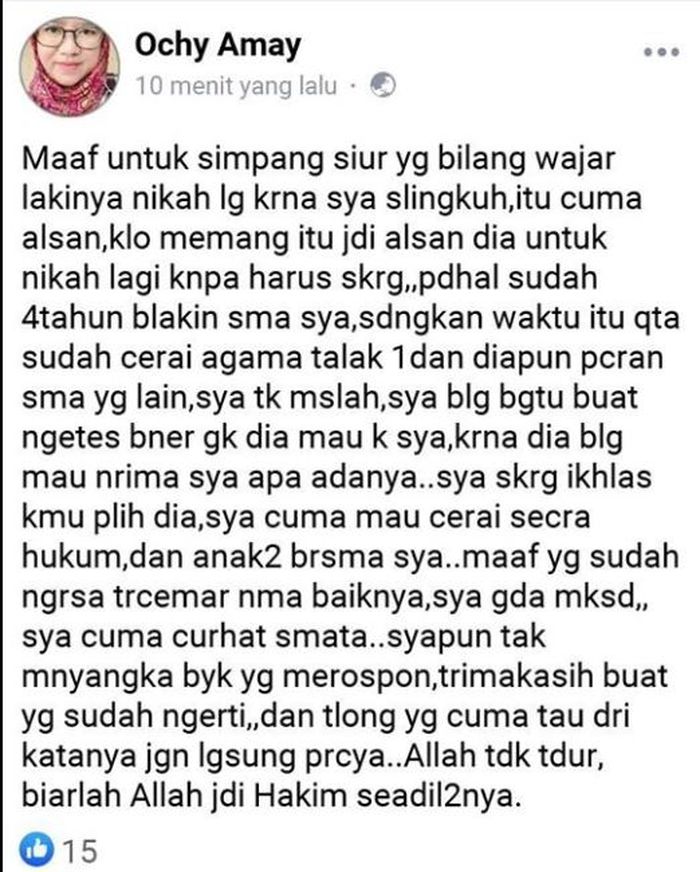 Tanggapan Ochy.