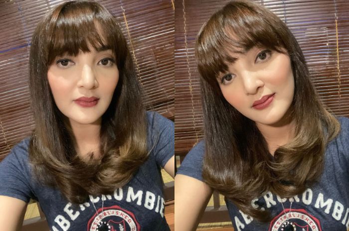 Penampilan baru Ashanty dengan gaya rambut baru mirip gadis ABG yang tak mau kalah dengan Aurel Hermansyah