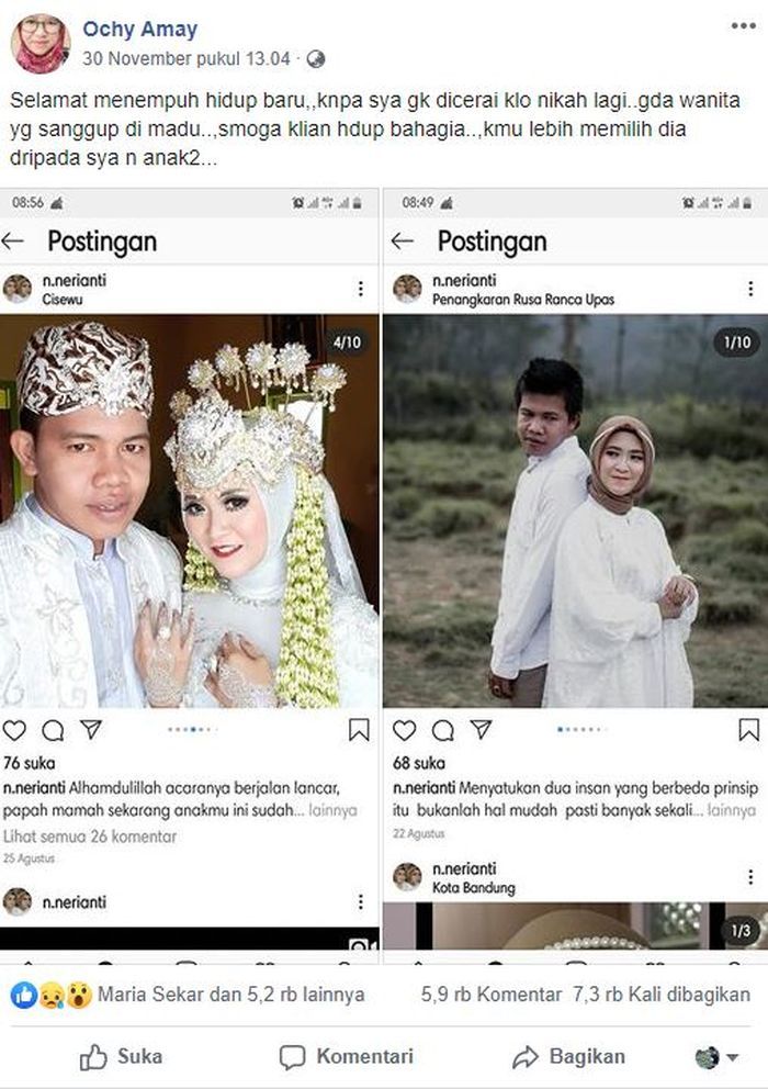 Ungahan Ochy di Facebook