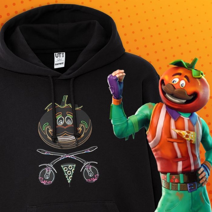 Tomatohead character Uniqlo hoodie