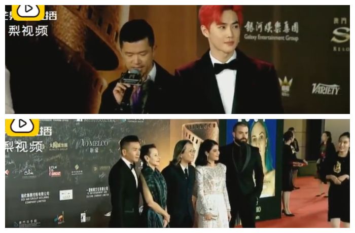 Red carpet Dian Sastro dan Suho EXO silih berganti
