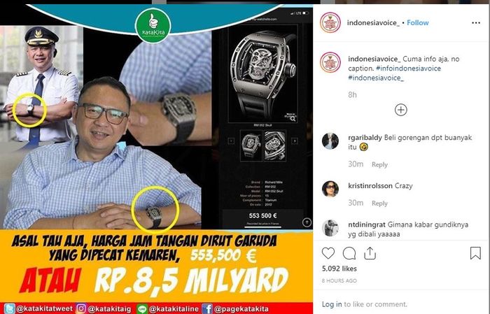 Tangkapan layar dari Instagram @indonesiavoice
