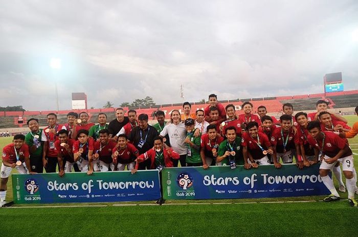 Indonesia All Star U-20 meraih peringkat ketiga pada ajang U-20 International Cup 2019.