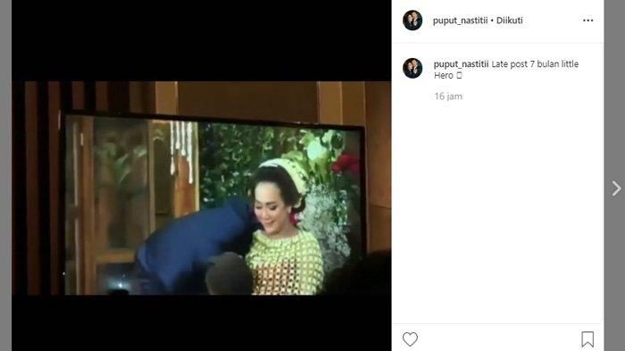 Ahok cium perut Puput Nastiti Devi
