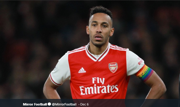 Striker dan kapten tim Arsenal, Pierre-Emerick Aubameyang