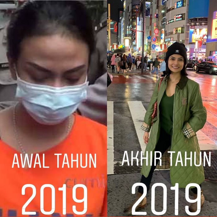 Perbedaan penampilan Vanessa Angel saat jadi tahanan dan sekarang