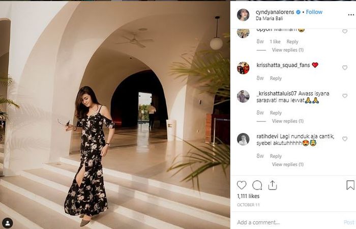 Cyndyana Lorens saat di Da Maria Bali