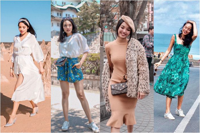 Penampilan modis Sisi Asih Pramugari Garuda saat traveling