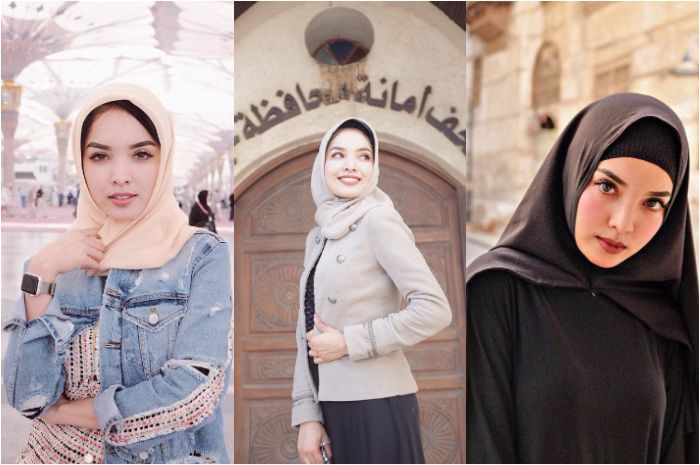 Penampilan anggun Sisi Asih Pramugari Garuda dalam balutan kerudung