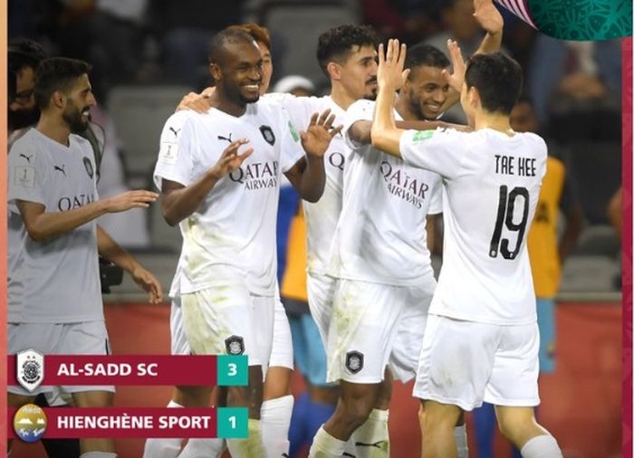 Al-Sadd mengalahkan Hienghene Sport pada babak pertama Piala Dunia Klub 2019, Rabu (11/12/2019) di Doha, Qatar.