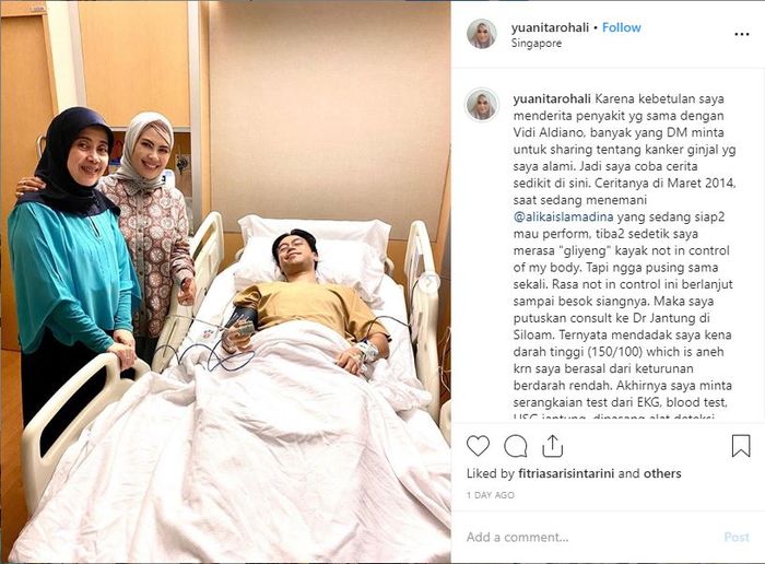 Unggahan kakak Alya Rohali