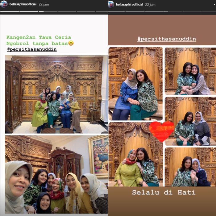 Bella Saphira kangen-kangenan dengan ibu-ibu persit