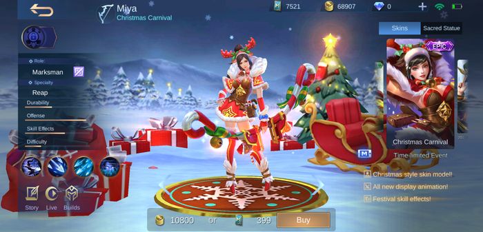 Claude Mobile Legends Dapat Skin Bertema Christmas Carnival 2019