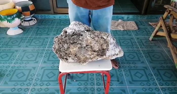 Awalnya dia curiga mungkin benda tersebut adalah ambergris.