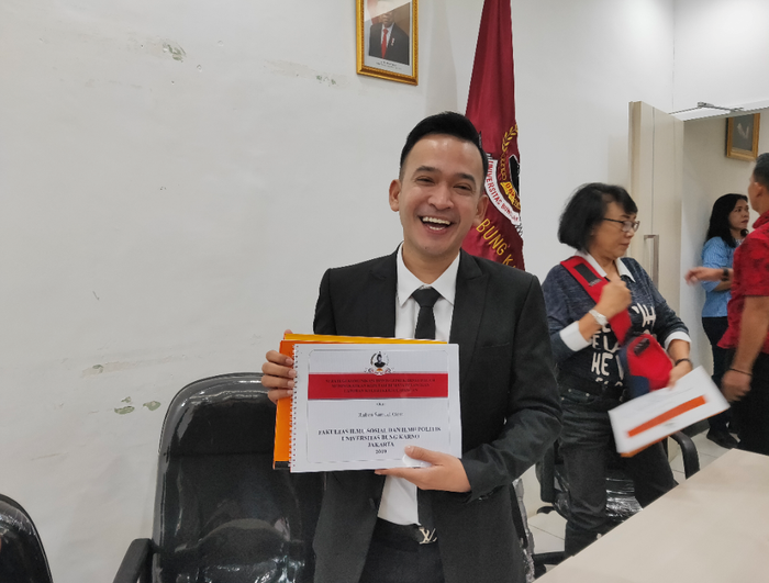 Ruben Onsu saat ditemui di Universitas Bung Karno, kawasan Menteng, Jakarta Pusat, Selasa (17/12/2019).