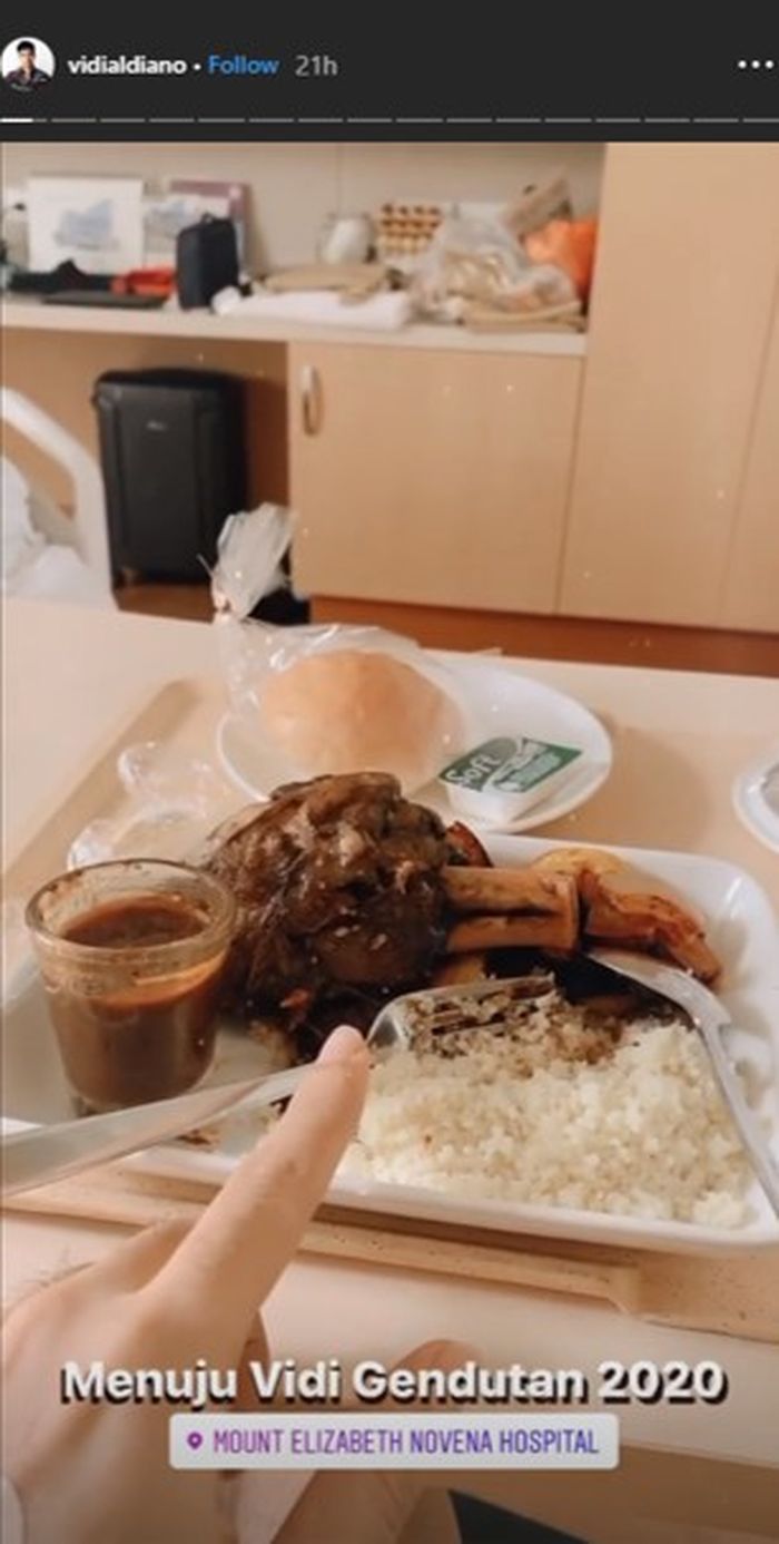 Menu Rs tempat Vidi Aldiano dirawat