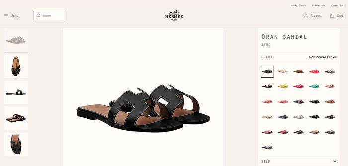 Sandal teplek Hermes