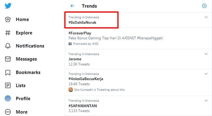 Iis Dahlia menjadi trending topic nomor 1 di Twitter