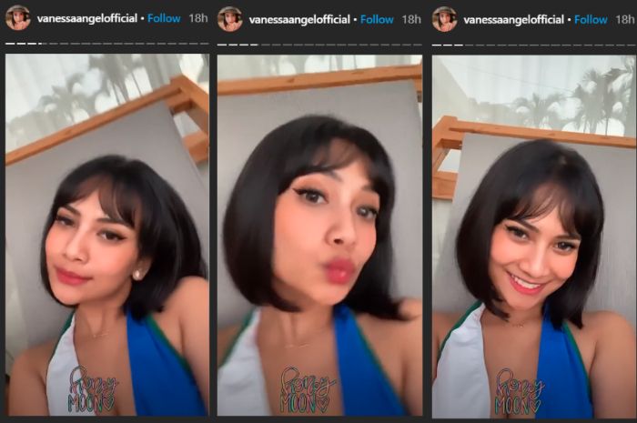 Penampilan seksi Vanessa Angel yang telah resmi menikah saat pergi honeymoon kenakan baju renang