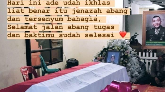 Pesan terakhir Putri Klaudia untuk almarhum Lettu Erizal