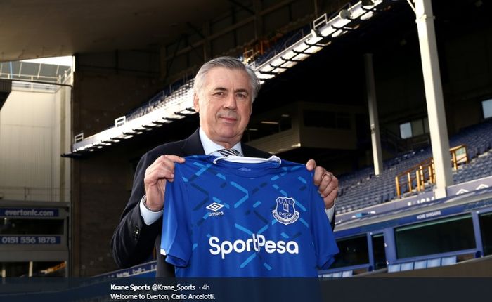 Pelatih baru Everton, Carlo Ancelotti.