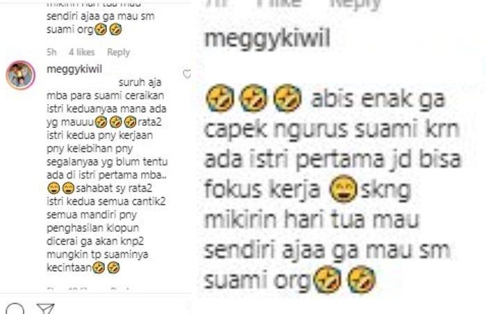 Istri kedua Kiwil, Meggy, jawab nyinyiran netizen