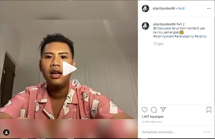 Ricky Cuaca bongkar hubungan Prilly Latuconsina dan Aliando Syarief di masa lalu.