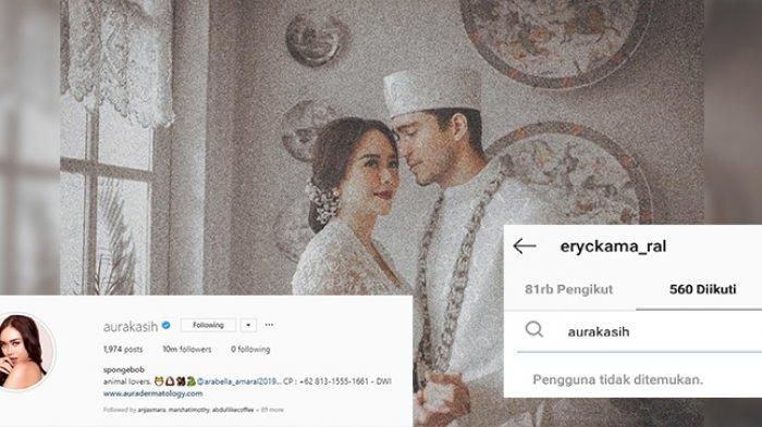 Aura Kasih dan Eryck Amaral sama-sama hapus foto pasangan di Instagram, keduanya juga saling unfollow