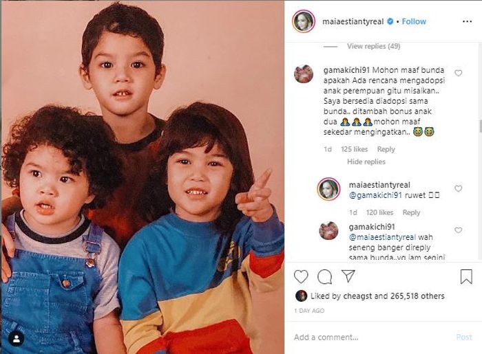 Unggahan Maia Estianty