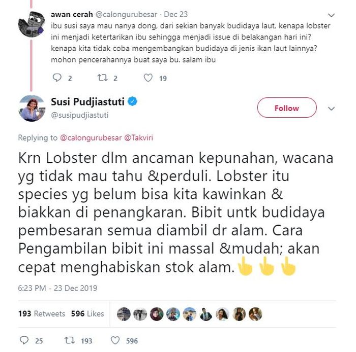 Cuitan Susi Pudjiastuti