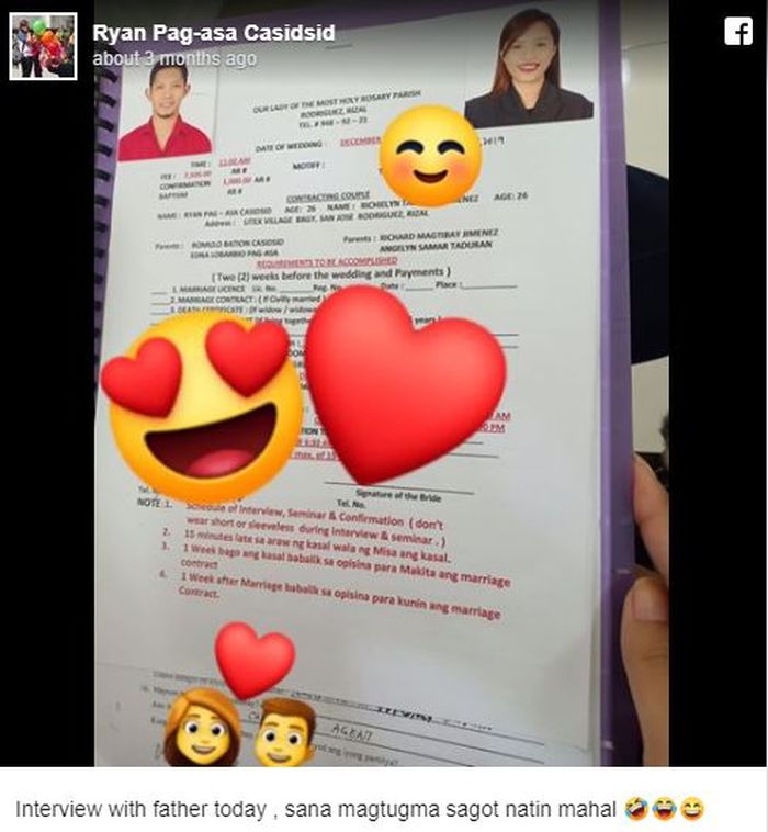 Facebook Ryan Pag-asa Casidsid