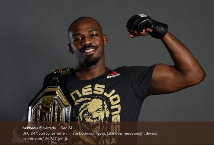 Petarung UFC light heavyweight, Jon Jones.