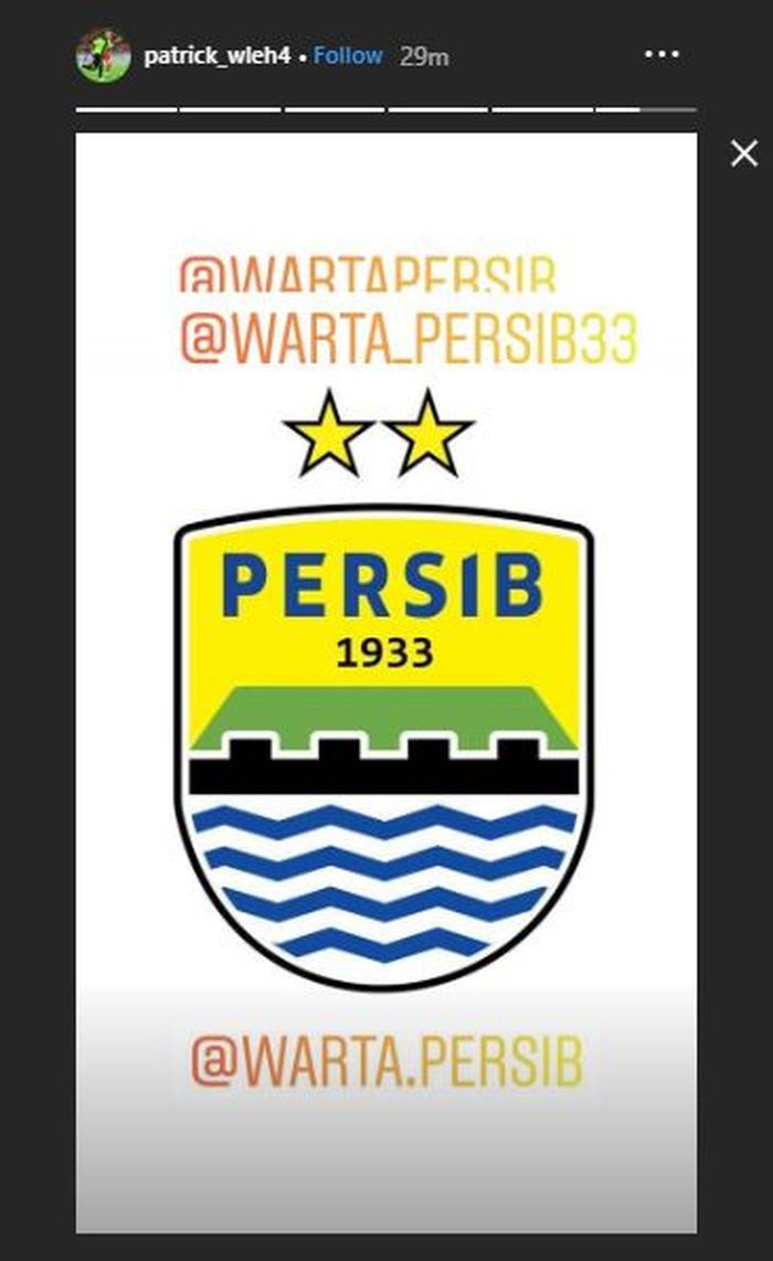 Unggahan Patrick Wleh di instagram pada Sabtu (28/12/2019).